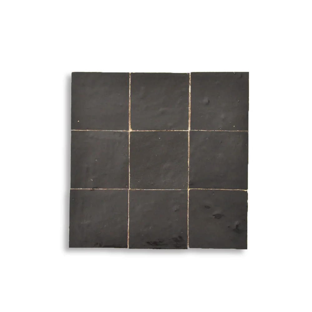 Deep Espresso Brown Zellij Tiles | Handcrafted Moroccan Tiles