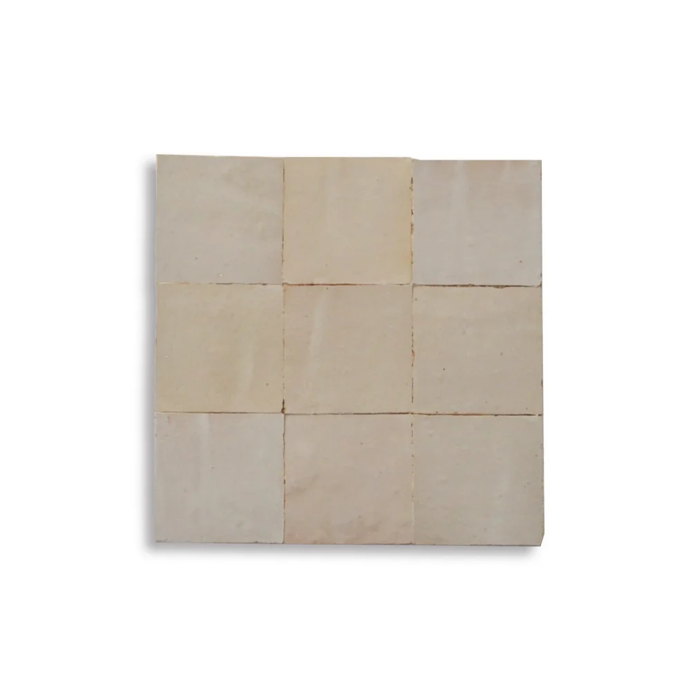 Warm Ivory Beige Zellij Tiles | Handcrafted Moroccan Tiles