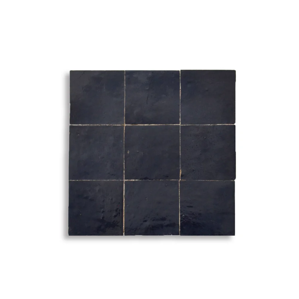 Deep Navy Blue Zellij Tiles | Handcrafted Moroccan Tiles