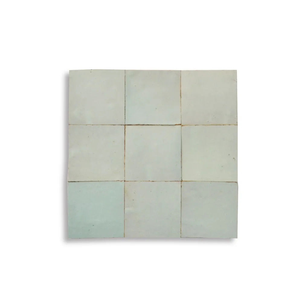 Pale Aqua Zellij Tiles | Handcrafted Moroccan Tiles
