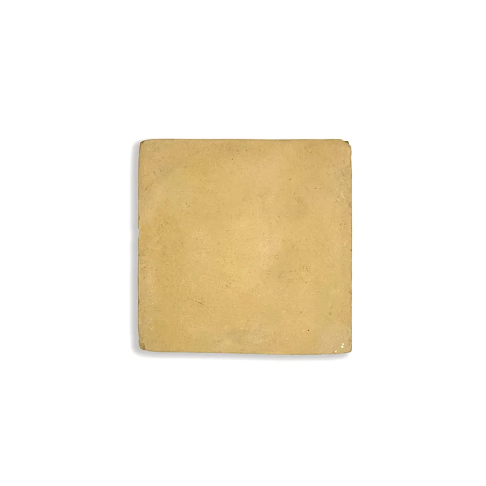 Maarkab Square Tile in Natural Beige | Moroccan Unglazed Zellij
